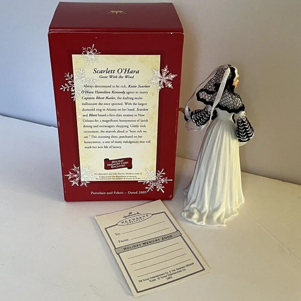 Hallmark Keepsake Ornament Scarlett O'Hara Gone With The Wind Set of 4 in Box